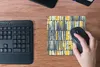 MuchoWow® Mauspad Mousepad Sechziger Jahre - Muster - Gelb Produktbild-Vorschau 4