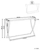 A diagram showing the dimensions of a console table. Náhľad obrázku produktu