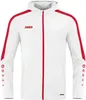 Jako Kapuzenjacke Power weiß/rot 140 Produktbild-Vorschau 1