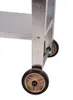 A close-up view of the wheels and lower frame of a mobile raised garden bed. Produktbild-Vorschau