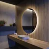 Badspiegel 90x90 cm - Vertikal mit LED Beleuchtung - LED Produktbild-Vorschau 1