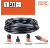 BLACK+DECKER Tuyau d'arrosage avec raccords Set 5 pièces 25 Voir les images du produit 3