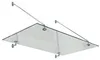 Palram - Canopia Vordach Taurus 1400 silber 91x140 cm Produktbild-Vorschau 1
