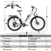 Vélo électrique pour adultes, vélo de ville 27,5 pouces, Voir les images du produit 7