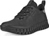 A black ECCO women's sneaker with a unique sole design. Náhľad obrázku produktu