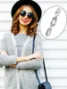 Stück Vintage Pullover Schal Clips Retro Strickjacke Kragen Produktbild-Vorschau 2