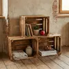 Dřevěná bedna s plameny 40x30x25cm – bedna na ovoce, Náhled obrázku produktu 4