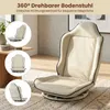 COSTWAY Relaxfauteuil, 360° draaibaar, vloerstoel met Productafbeelding-voorbeeld 6