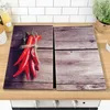 HI - Herdabdeckplatten Glas 2tlg 52x30cm mit rutschfesten Produktbild-Vorschau 1