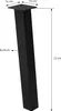 ML-Design sada 4 úhlových stolových noh, 72 cm, lesklá Náhled obrázku produktu 7