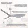 Sofucor Deckenventilator, DC, 132cm, drei Flügel, ohne Produktbild-Vorschau 4