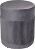 Sitzhocker "Nofy" - Samt - grau H. 38 cm - Atmosphera Produktbild-Vorschau 1