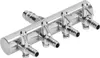 Valvola manifold per acquari, a 4 vie in acciaio inox, per Anteprima dell’immagine prodotto 1