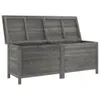 vidaXL Zahradní truhla antracit 150x50x56,5 cm z jedlového Náhled obrázku produktu 4