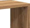 A close-up view of the corner of a wooden shelf or room divider. Produktbild-Vorschau