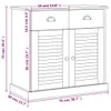 vidaXL Sideboard avec tiroirs VIGO 78x40x75 cm pin massif Voir les images du produit 9
