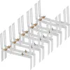 BigDean 10 Stück Blumenkastenhalter weiß Standard H-Form Produktbild-Vorschau 1