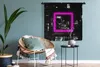 MuchoWow® Wandteppich Wandbehang Spiele - Neon - Rosa 90x90 Produktbild-Vorschau 3