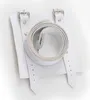 Support Gürtel Katana Gürtel Schwert Säbel Kunstleder Weiß Produktbild-Vorschau 2