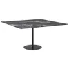 vidaXL Stolová deska černá 80x80 cm 6 mm tvrzené sklo ve Náhled obrázku produktu 3