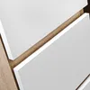 Biurko RADEK 90 cm dąb sonoma + biały połysk 3 szuflady Podgląd zdjęcia produktu 7