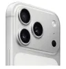 A close-up view of the rear camera module of a silver iPhone. Produktbild-Vorschau