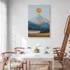 Muralo Leinwandbild Canvas für Esszimmer BERGE Sonne Wald Produktbild-Vorschau 4
