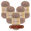 5 x ALIZE Softy 617 Milky Brown mit Label Produktbild-Vorschau 1