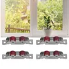 4Set Push Pull Window Pulley so skrutkami Dvojité koleso Náhľad obrázku produktu 6