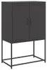 vidaXL Highboard Schwarz 68,5x38,5x107 cm Stahl Produktbild-Vorschau 2