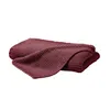 Hahn Strickdecke Wohndecke Perlmuster Marsala 130x170 cm Produktbild-Vorschau 3
