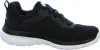 A black Skechers women's training shoe with a white sole, shown from the side against a white background. Anteprima dell’immagine prodotto
