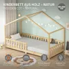 ML-Design detská posteľ domček posteľ 90x200 cm prírodná, Náhľad obrázku produktu 2