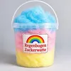 Bunte Regenbogen Zuckerwatte im Eimer 50g – Fluffig, Frisch Produktbild-Vorschau 1