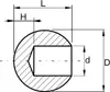 Kugel ∅20 mm / für Rohr ∅10 mm Endkappe Edelstahl Produktbild-Vorschau 3