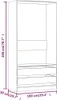 Kleiderschrank Räuchereiche 100x50x200 cm Holzwerkstoff , Produktbild-Vorschau 6
