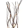 A close-up view of brown willow branches with small LED lights. Podgląd zdjęcia produktu