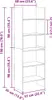vidaXL Knihovna Sonoma Dub 60x35x180 cm výrobek ze dřeva Náhled obrázku produktu 8
