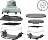 An exploded view of a Ninja CRISPi air fryer and its accessories, laid out on a white background. Anteprima dell’immagine prodotto