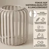 Windlicht Viki beiges Eisen  Durchmesser ca. 10 cm Produktbild-Vorschau 6