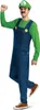 A man wearing a Luigi costume, posing with one arm raised. Produktbild-Vorschau