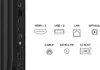 Diagram showing various ports and connectors on a TV. Podgląd zdjęcia produktu