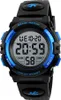 A close-up studio shot of a digital sports watch for children. Náhled obrázku produktu