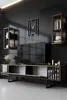 Skye Decor, Linea Chrome - Noce, Nero, Mobili TV, noce, 180 Anteprima dell’immagine prodotto 3