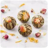 Blühtee Grüner Tee Chrysantheme Rose Lilie 3 Stück Produktbild-Vorschau 2