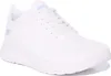 A white Skechers Bobs Sport Squad Chaos sneaker is shown from a side angle on a white background. Anteprima dell’immagine prodotto