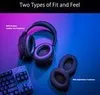 A pair of headphones and earcups are displayed on a gradient background, with a keyboard in the foreground. Náhled obrázku produktu