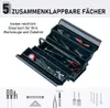 DURHAND Werkzeugkasten Werkzeugkoffer 5 Fächer Stahl 45 x Produktbild-Vorschau 10