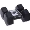 A pair of black dumbbells on a white background. Anteprima dell’immagine prodotto