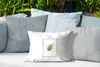 MuchoWow® Outdoor Kissen - Pflanze - Rahmen - Weiß - Produktbild-Vorschau 4